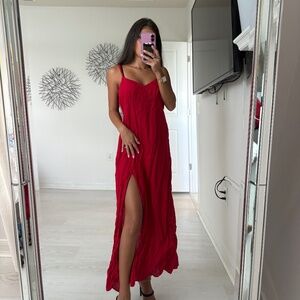 Zara Red Summer Dress